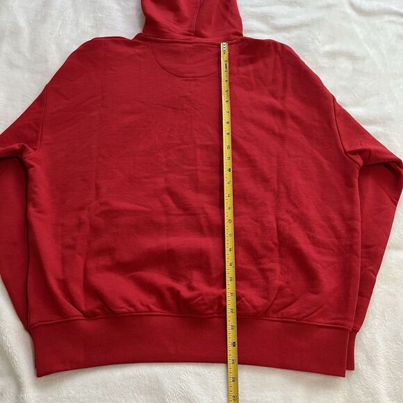 Wrangler MEN'S 75TH ANNIVERSARY Small HOODIE Drawstring Chinese Logo RED - Picture 6 of 15